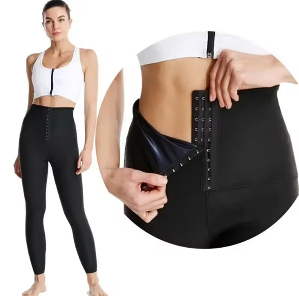 Thermal High-Waisted Workout Leggings with Tummy Shaper
